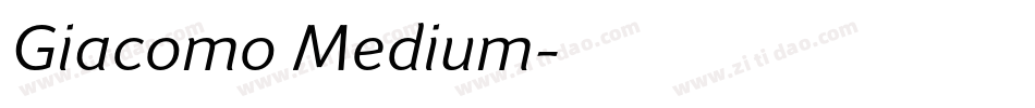 Giacomo Medium字体转换